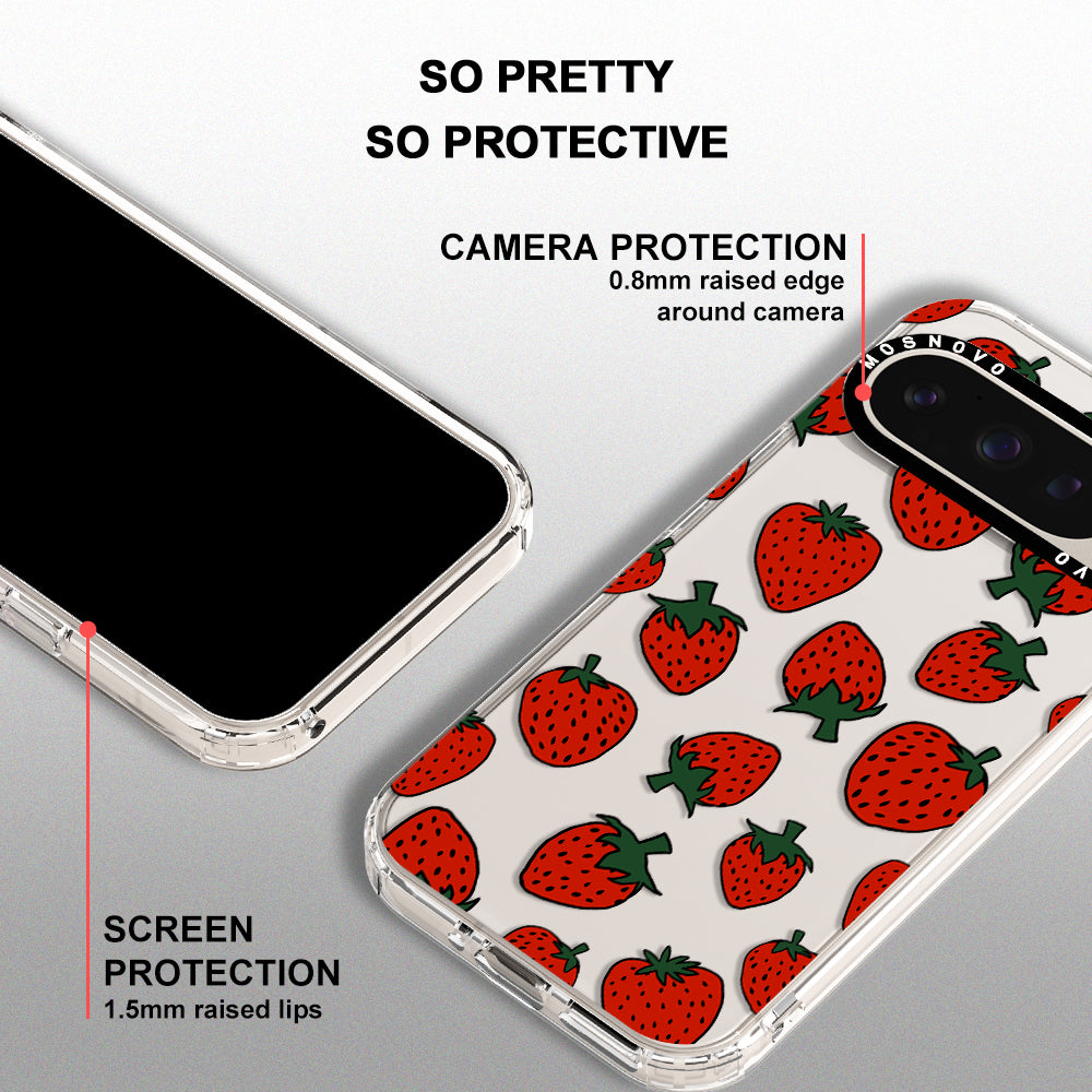 Red Strawberry Phone Case - Google Pixel 9 Pro Case