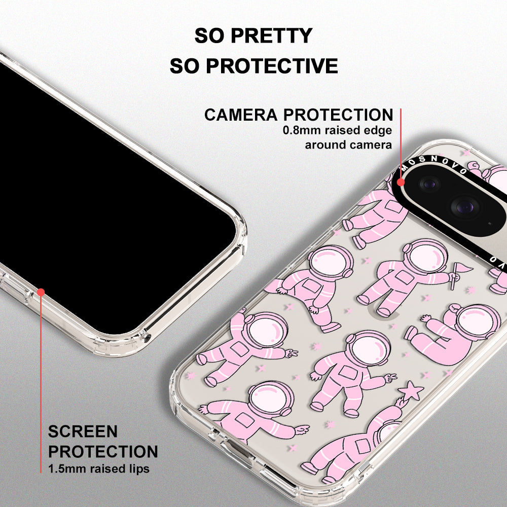 Pink Astronaut Phone Case - Google Pixel 9 Case