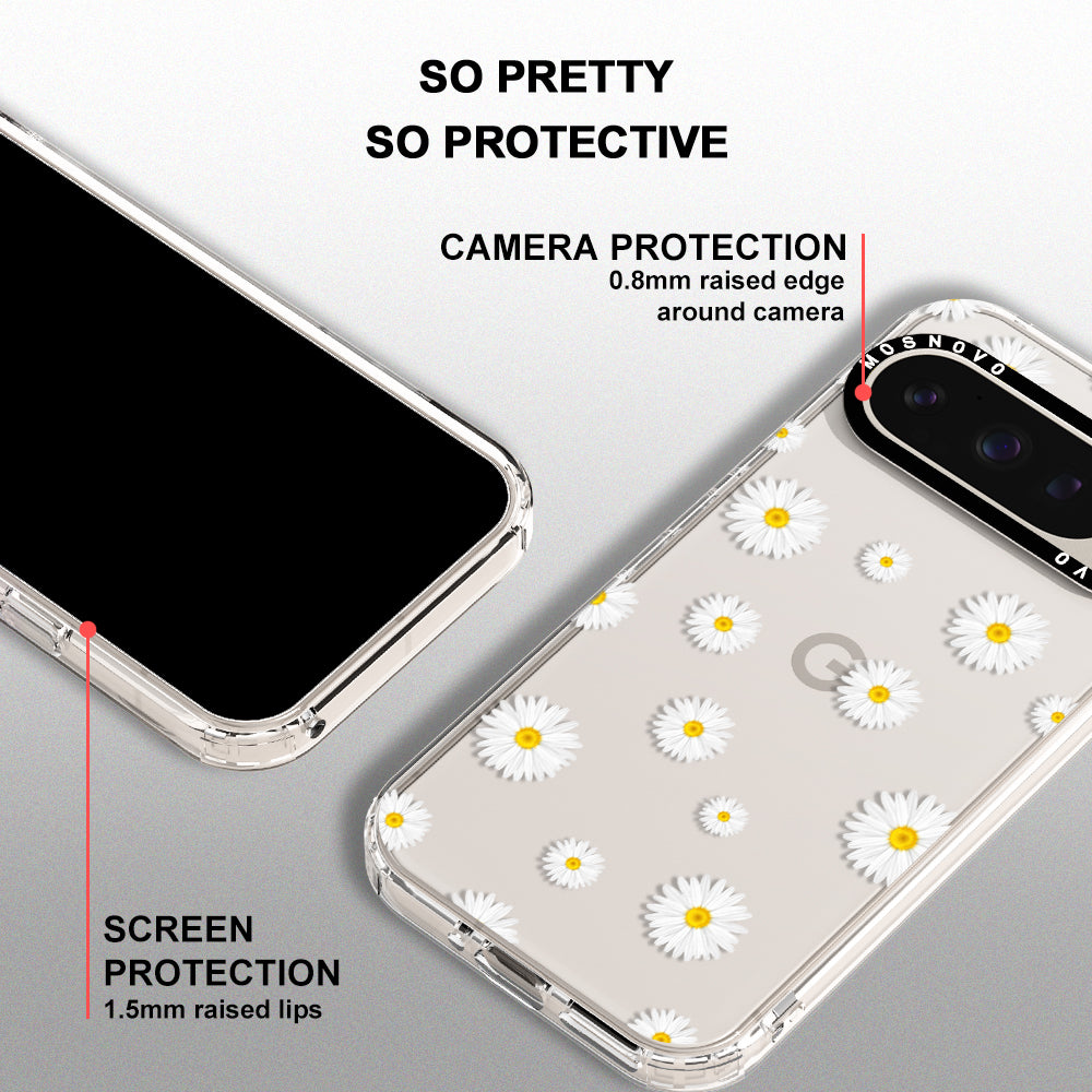 White Daisy Phone Case - Google Pixel 9 Pro Case