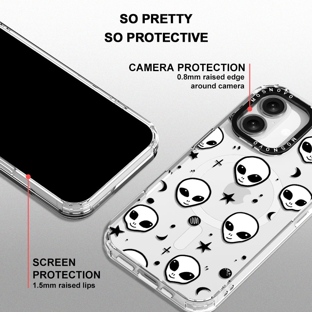 Cute Alien Phone Case - iPhone 16 Plus Case - MOSNOVO