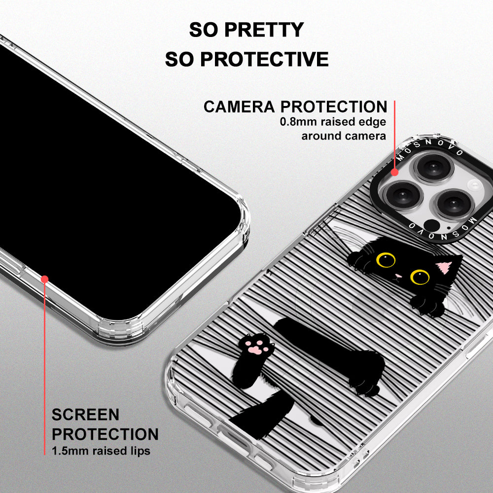 Hidden Black Cat Phone Case - iPhone 16 Pro Max Case