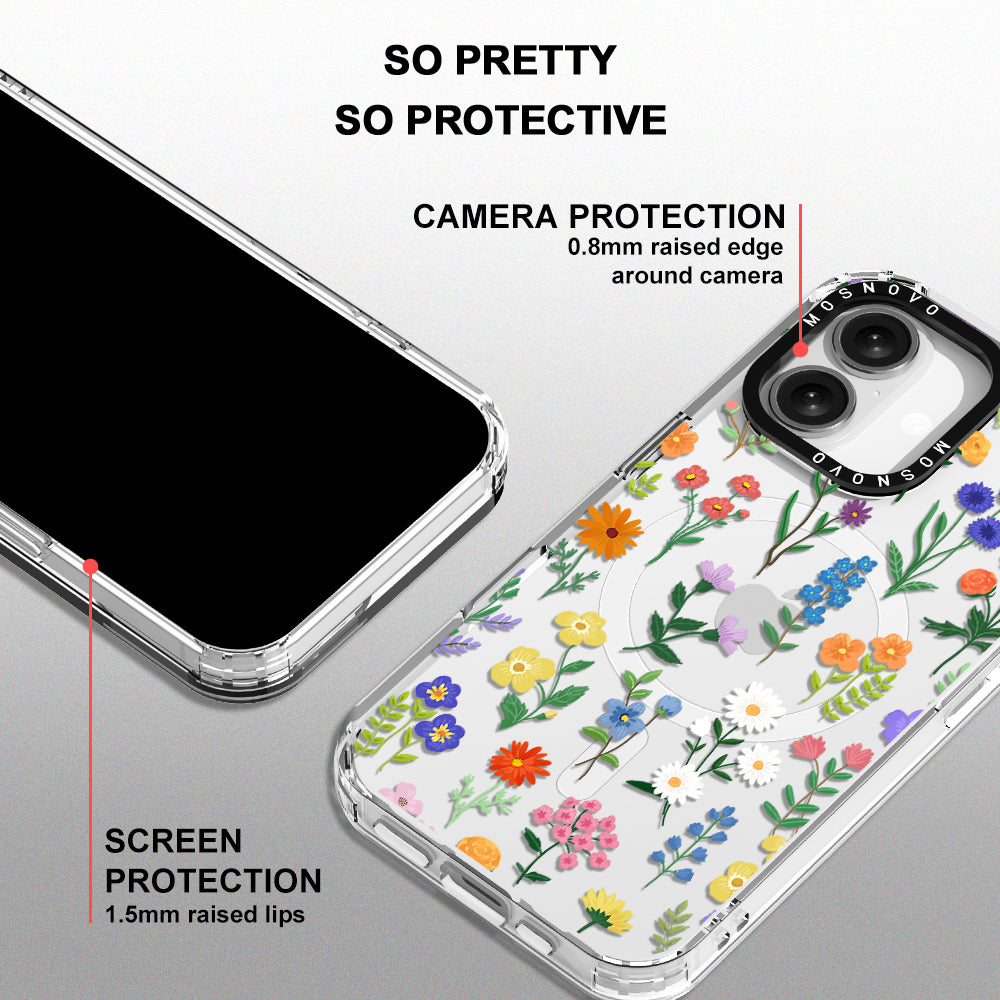 Botanical Floral Phone Case - iPhone 16 Case - MOSNOVO