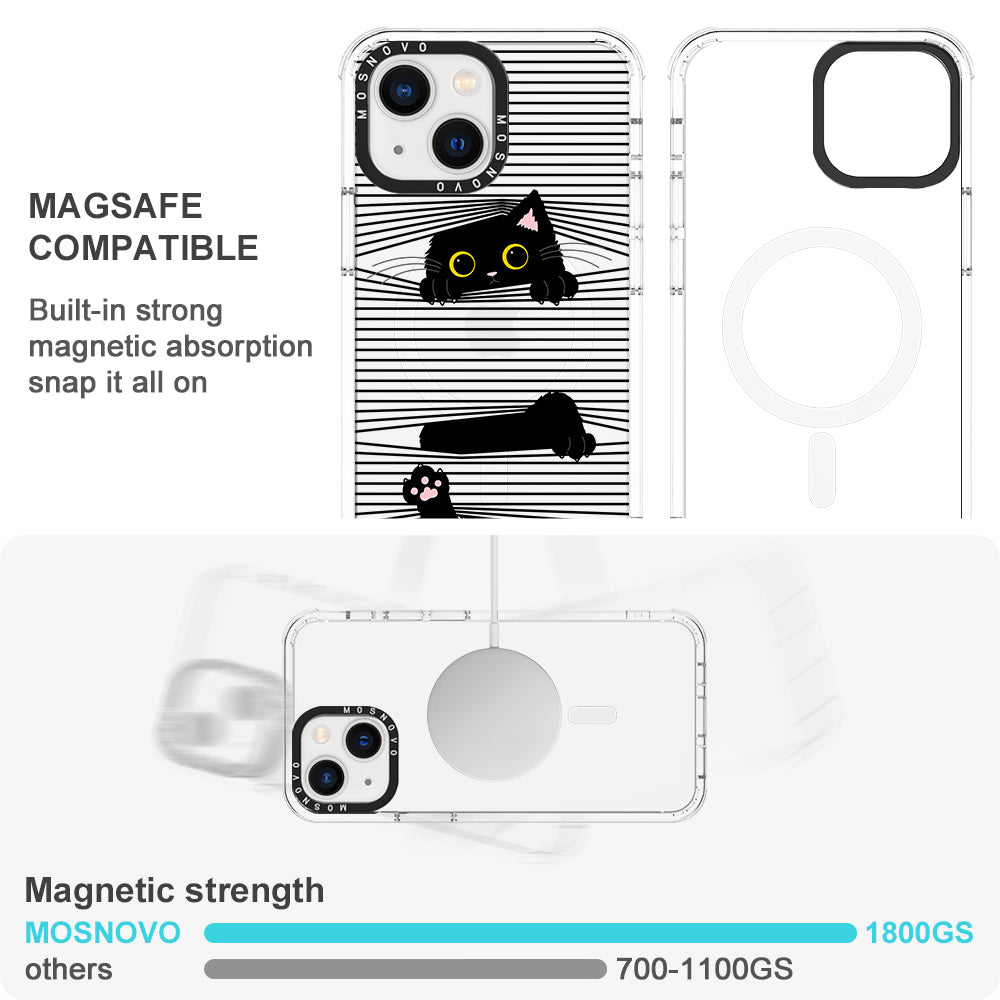 Hidden Black Cat Phone Case - iPhone 13 Case