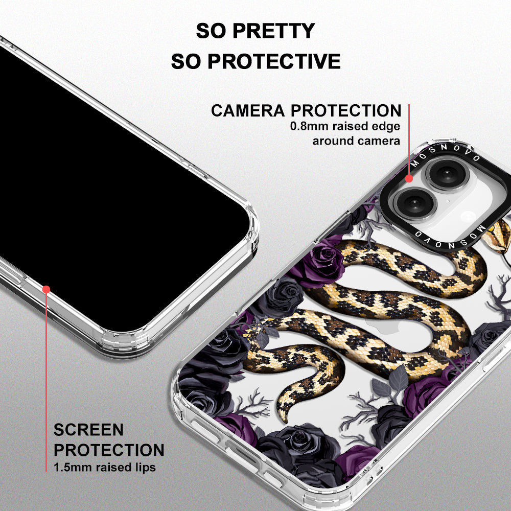 Secret Snake Garden Phone Case - iPhone 16 Case - MOSNOVO