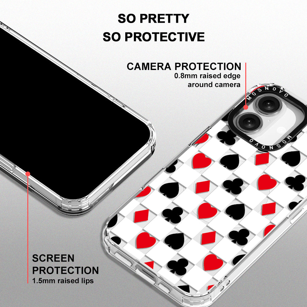 Checker Poker Phone Case - iPhone 16 Case - MOSNOVO