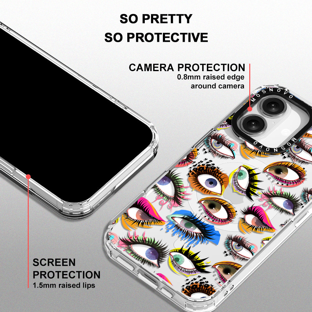 Eyes Phone Case - iPhone 16 Plus Case - MOSNOVO