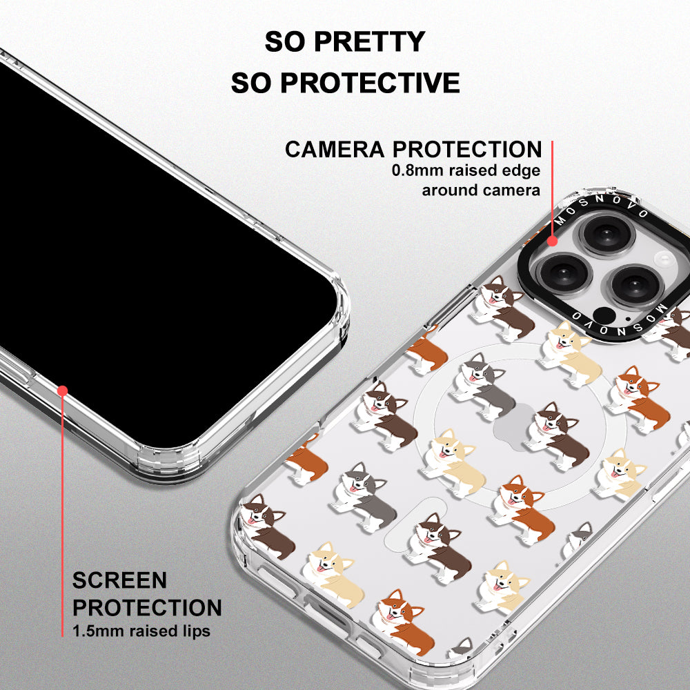 Cute Corgi Phone Case - iPhone 16 Pro Max Case - MOSNOVO