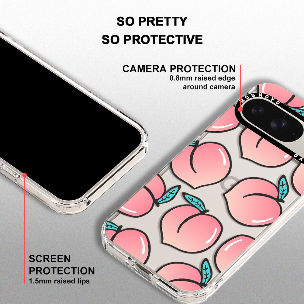 Cute Peach Phone Case - Google Pixel 9 Case