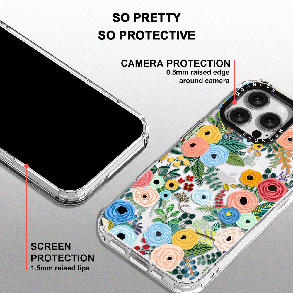 Pastel Perfection Flower Phone Case - iPhone 16 Pro Max Case - MOSNOVO