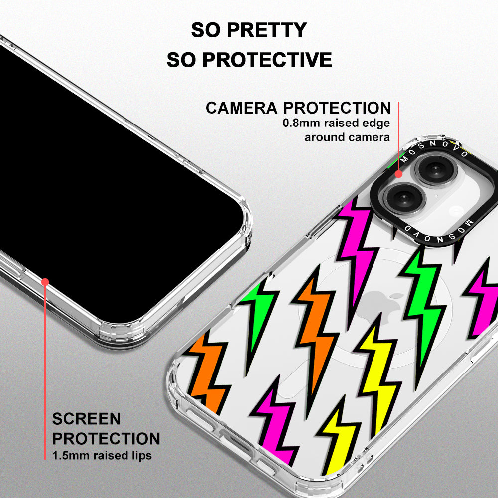 Colorful Lightning Phone Case - iPhone 16 Case - MOSNOVO