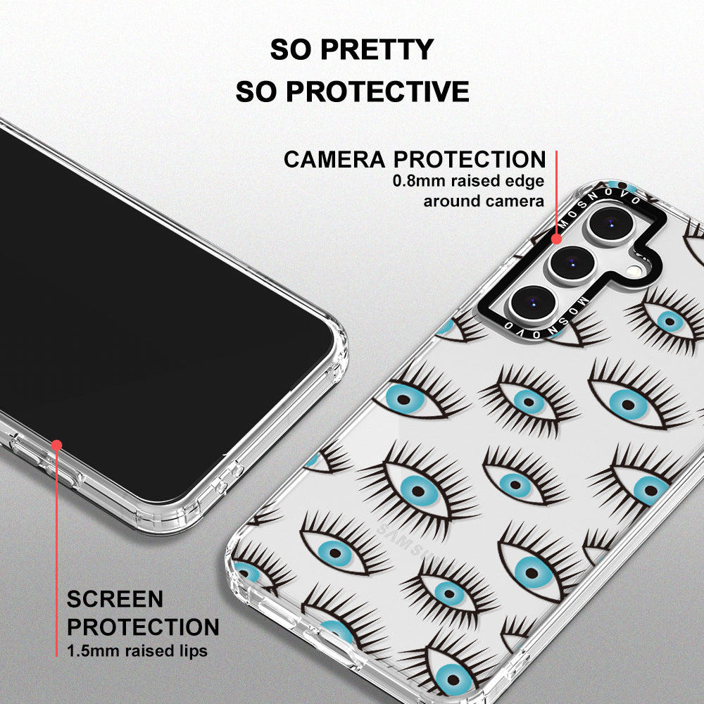 Evil Eye Phone Case - Samsung Galaxy S24 FE Case - MOSNOVO