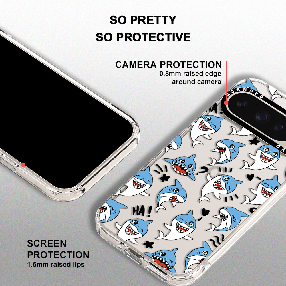 Cute Sharks Phone Case - Google Pixel 9 Pro XL Case