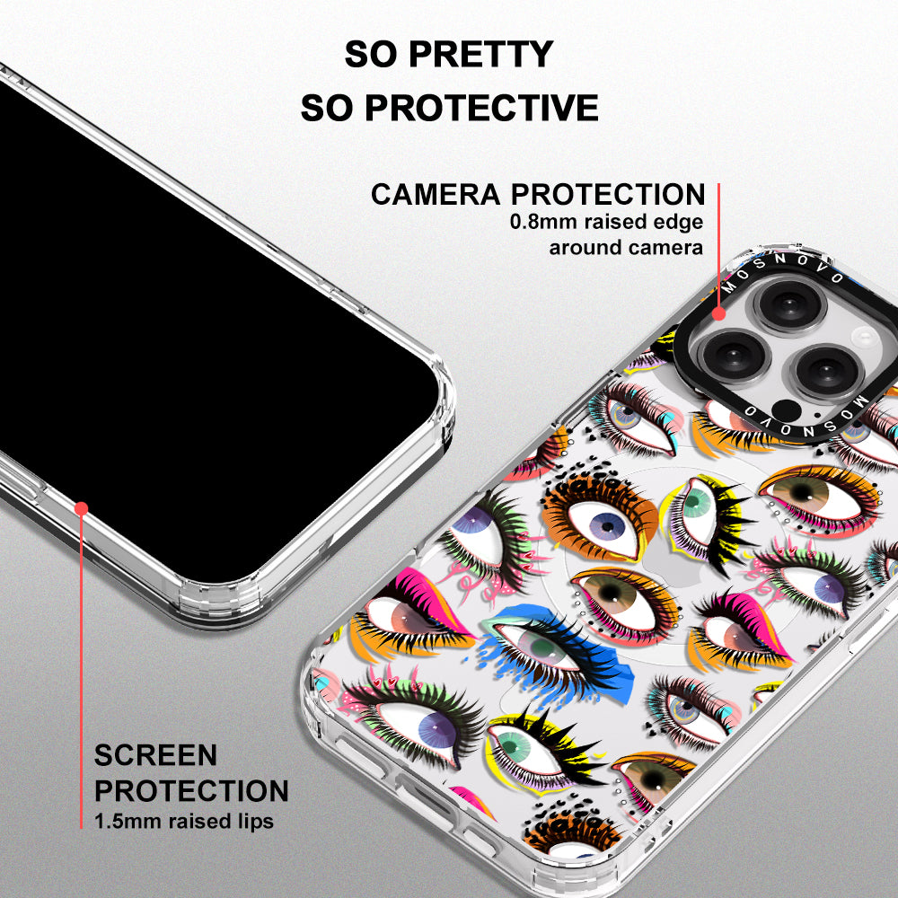 Eyes Phone Case - iPhone 16 Pro Max Case - MOSNOVO