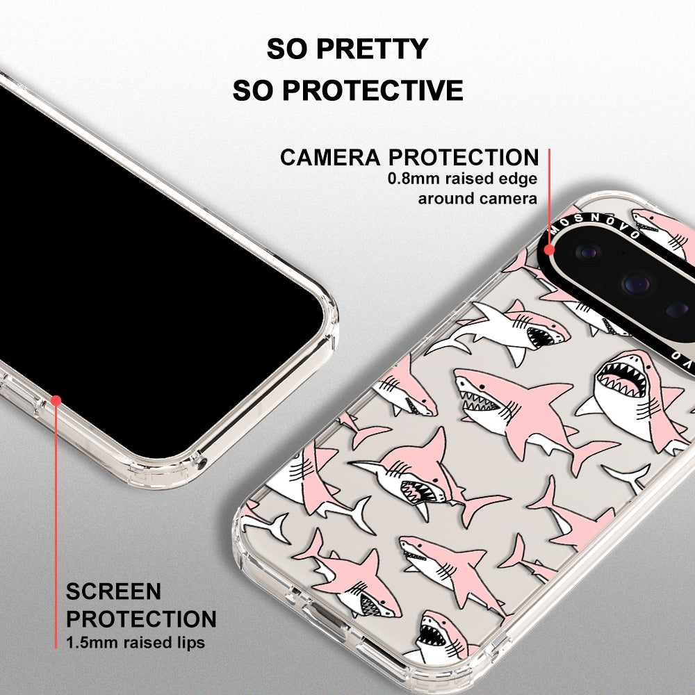 Pink Shark Phone Case - Google Pixel 9 Pro Case