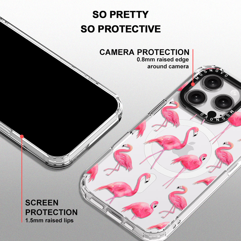 Flamingo Phone Case - iPhone 16 Pro Case - MOSNOVO