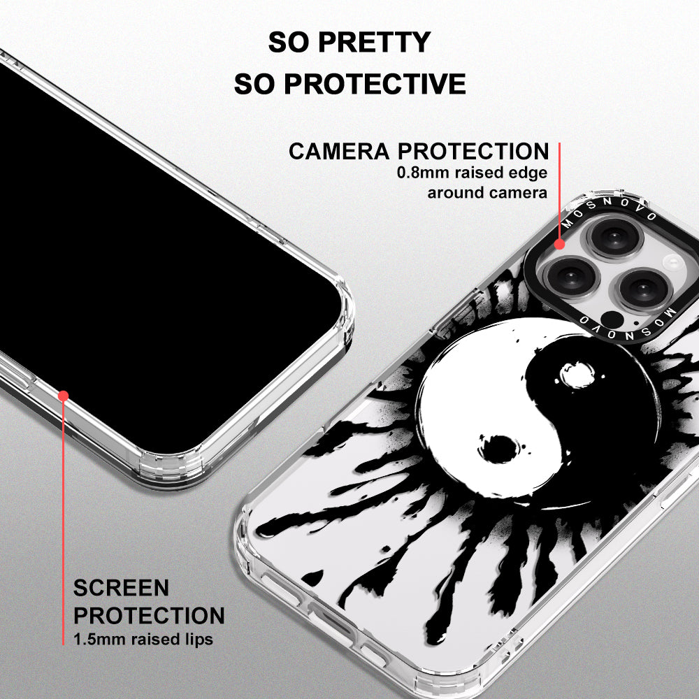 Ying Yang Phone Case - iPhone 16 Pro Max Case - MOSNOVO