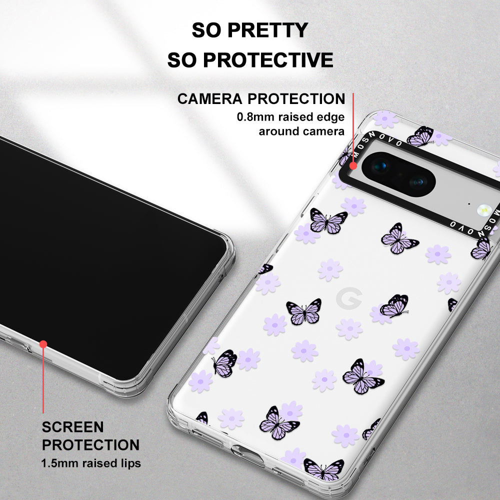 Lilac Butterfly Phone Case - Google Pixel 7 Case