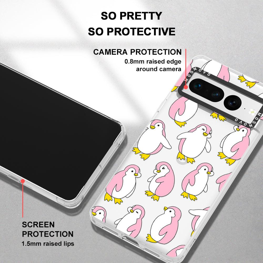 Pink Penguins Phone Case - Google Pixel 7 Pro Case