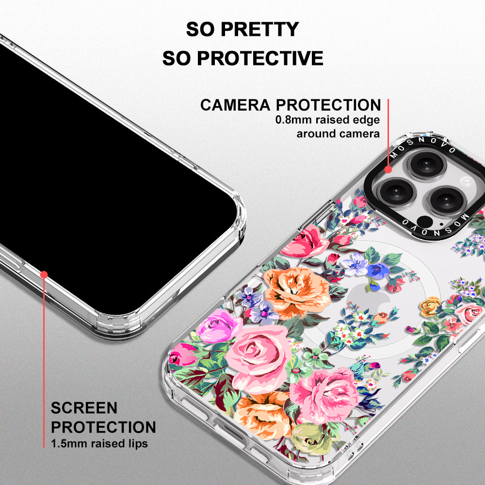 Flower Garden Phone Case - iPhone 16 Pro Max Case - MOSNOVO