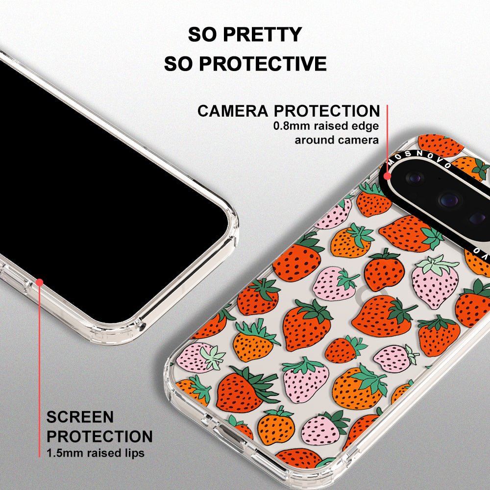 Cute Strawberry Phone Case - Google Pixel 9 Pro XL Case