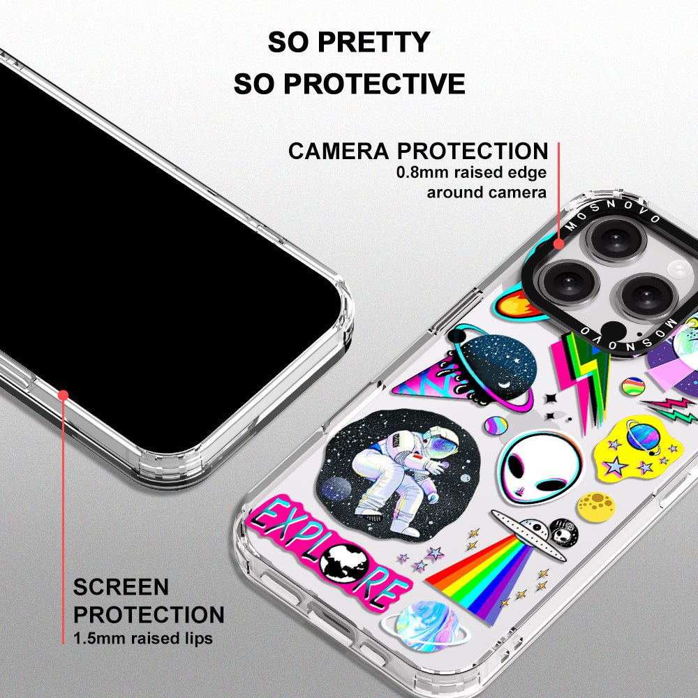 Sci-Fi Stickers Phone Case - iPhone 16 Pro Case - MOSNOVO