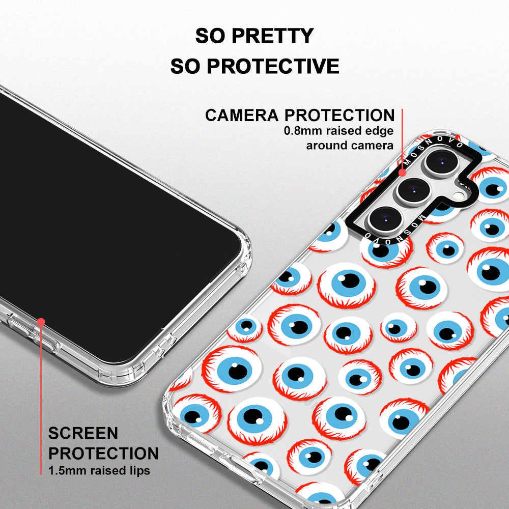 Scary Eyeball Phone Case - Samsung Galaxy S24 FE Case - MOSNOVO