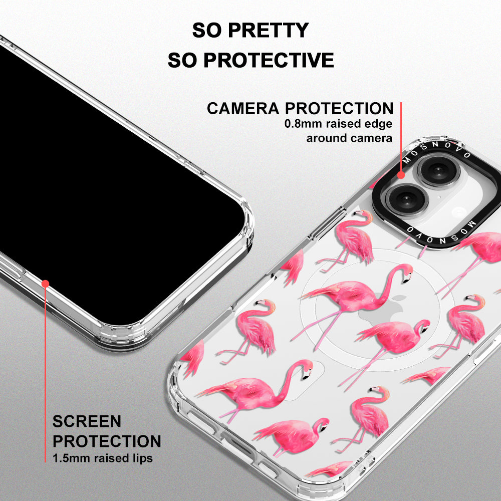 Flamingo Phone Case - iPhone 16 Case - MOSNOVO