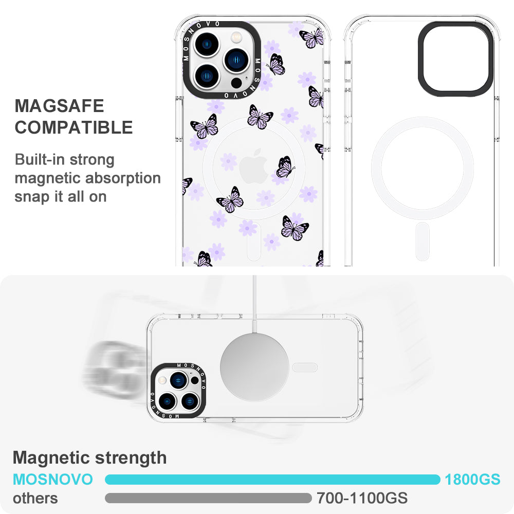 Lilac Butterfly Phone Case - iPhone 13 Pro Case