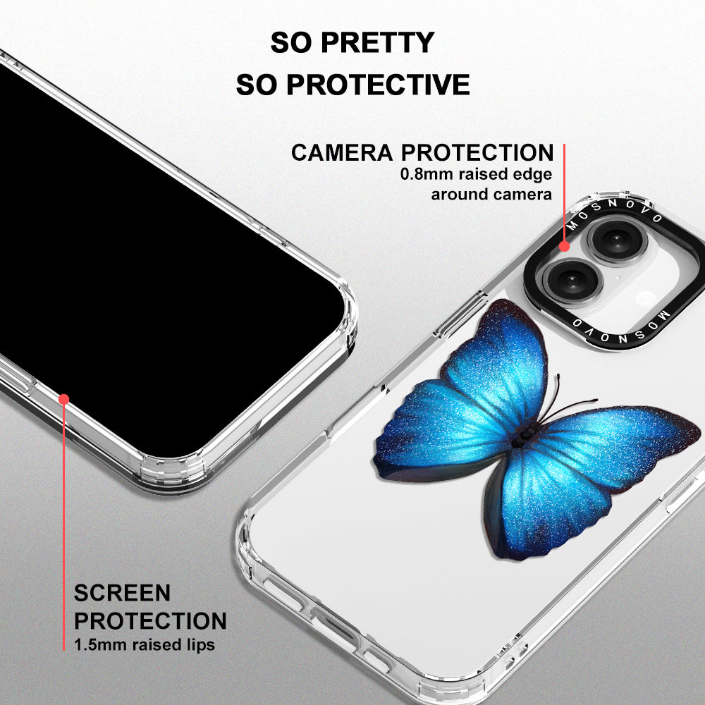 Shimmering Butterfly Phone Case - iPhone 16 Plus Case - MOSNOVO