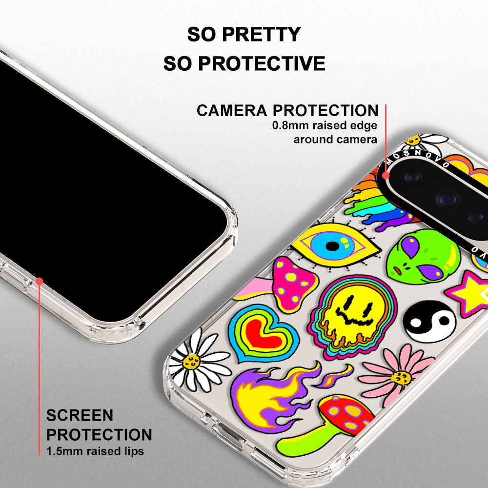 Hippie Sticker Phone Case - Google Pixel 9 Pro XL Case