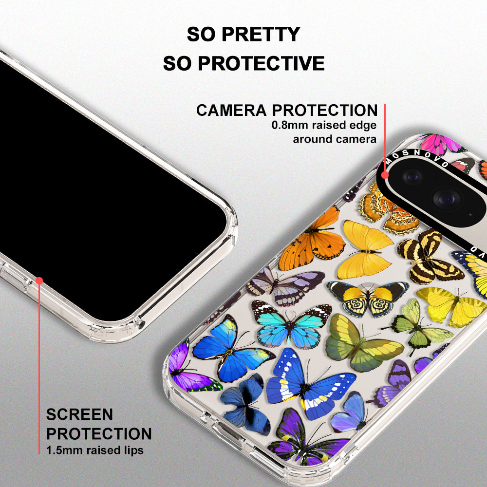 Rainbow Butterfly Phone Case - Google Pixel 9 Case