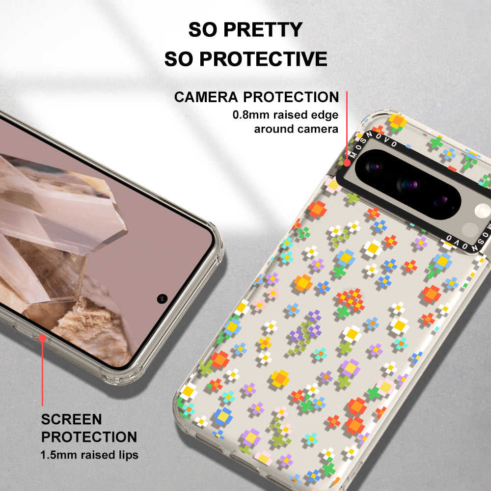 Pixel-Floral Phone Case - Google Pixel 8 Pro Case