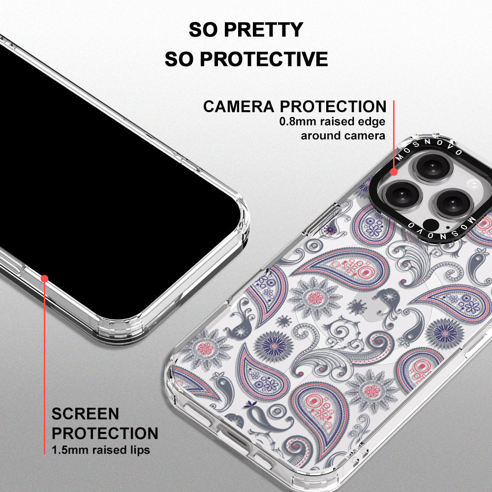 Paisley Phone Case - iPhone 16 Pro Max Case - MOSNOVO