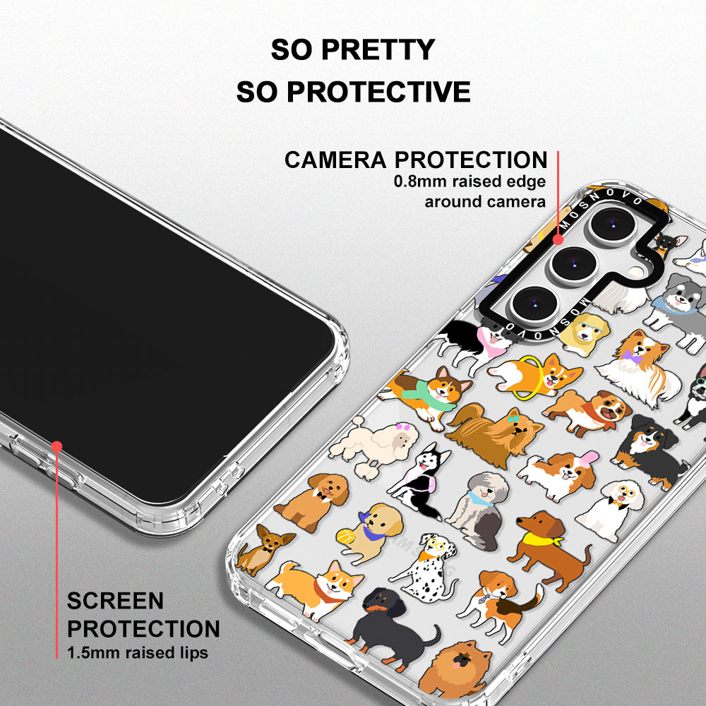 Cute Puppy Phone Case - Samsung Galaxy S24 FE Case - MOSNOVO