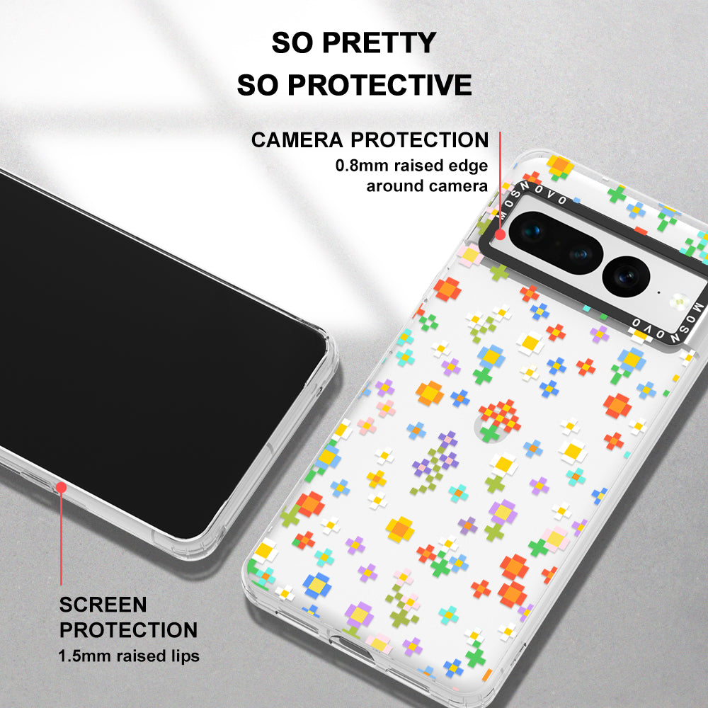 Pixel-Floral Phone Case - Google Pixel 7 Pro Case