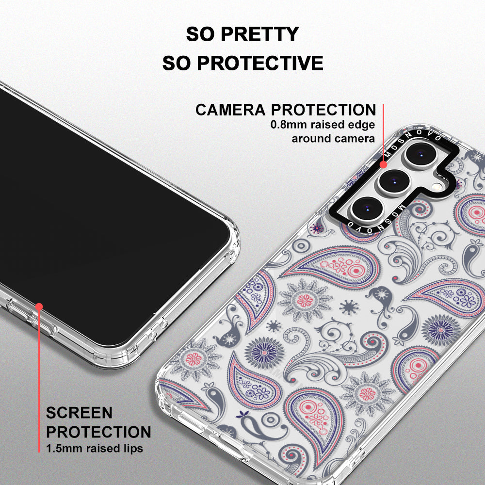 Paisley Phone Case - Samsung Galaxy S24 FE Case - MOSNOVO