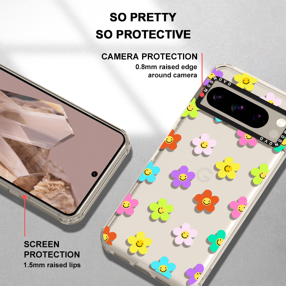 Smile Floral Phone Case - Google Pixel 8 Pro Case