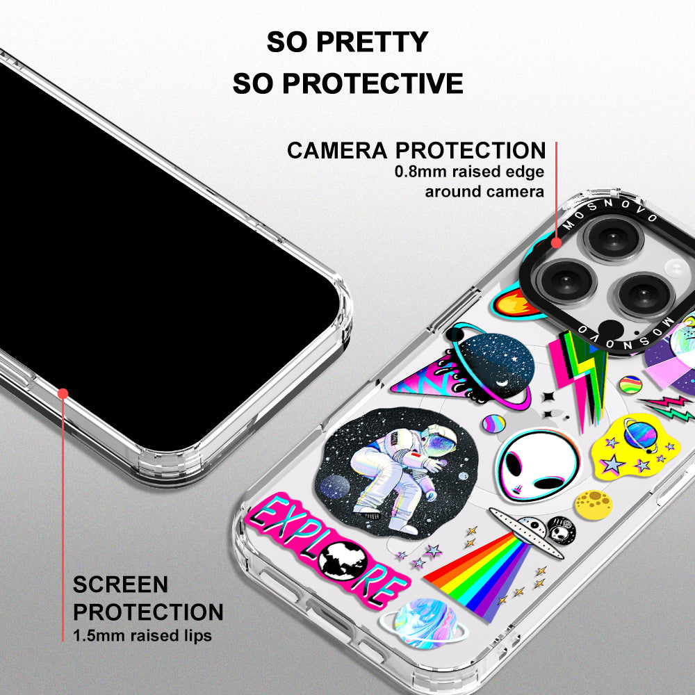 Sci-Fi Stickers Phone Case - iPhone 16 Pro Case - MOSNOVO