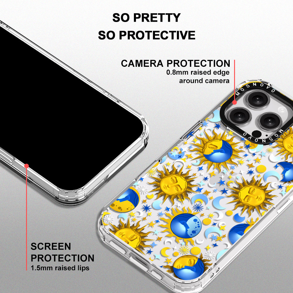 Sun and Moon Phone Case - iPhone 16 Pro Max Case - MOSNOVO