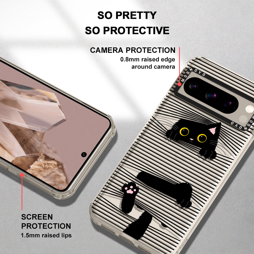 Hidden Black Cat Phone Case - Google Pixel 8 Pro Case