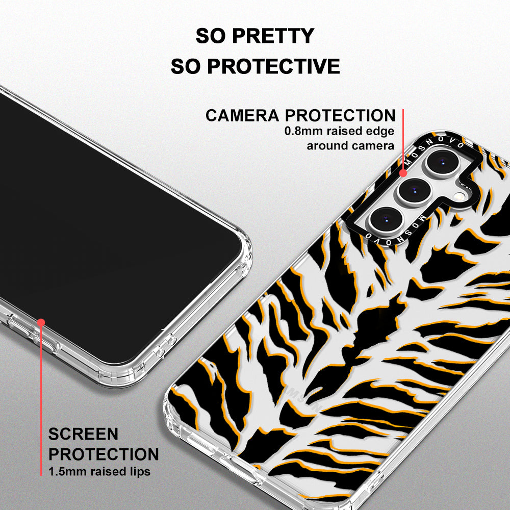 Tiger Print Phone Case - Samsung Galaxy S24 FE Case - MOSNOVO