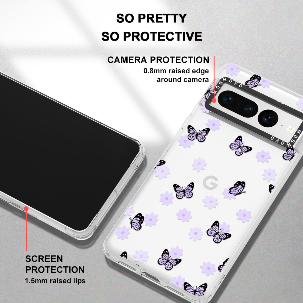 Lilac Butterfly Phone Case - Google Pixel 7 Pro Case