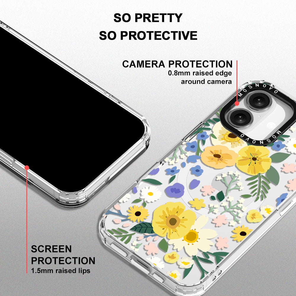 Spring Wild Floral Phone Case - iPhone 16 Plus Case - MOSNOVO