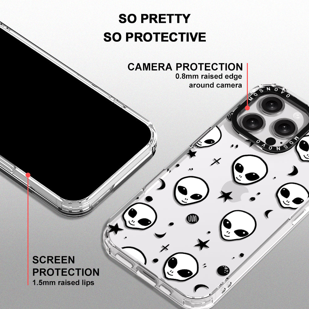 Cute Alien Phone Case - iPhone 16 Pro Max Case - MOSNOVO