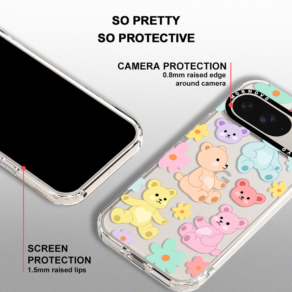 Cute Teddy Bear Phone Case - Google Pixel 9 Case