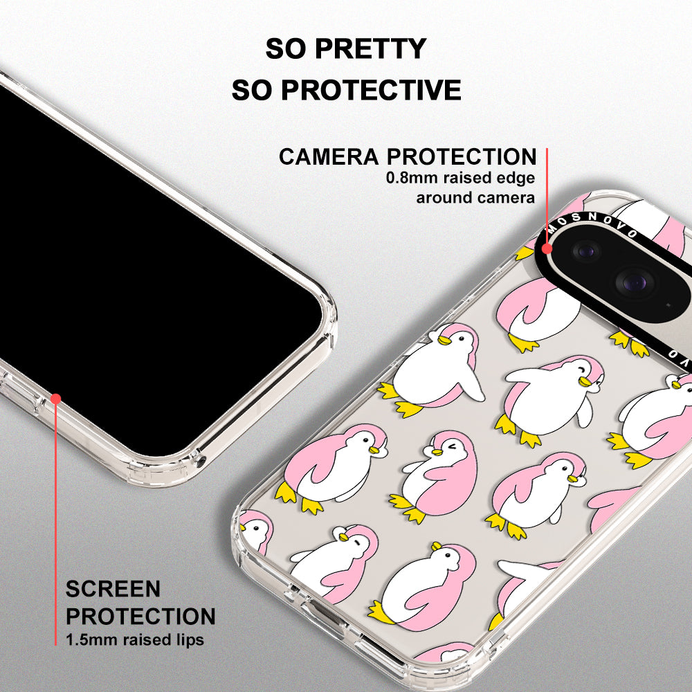 Pink Penguins Phone Case - Google Pixel 9 Case