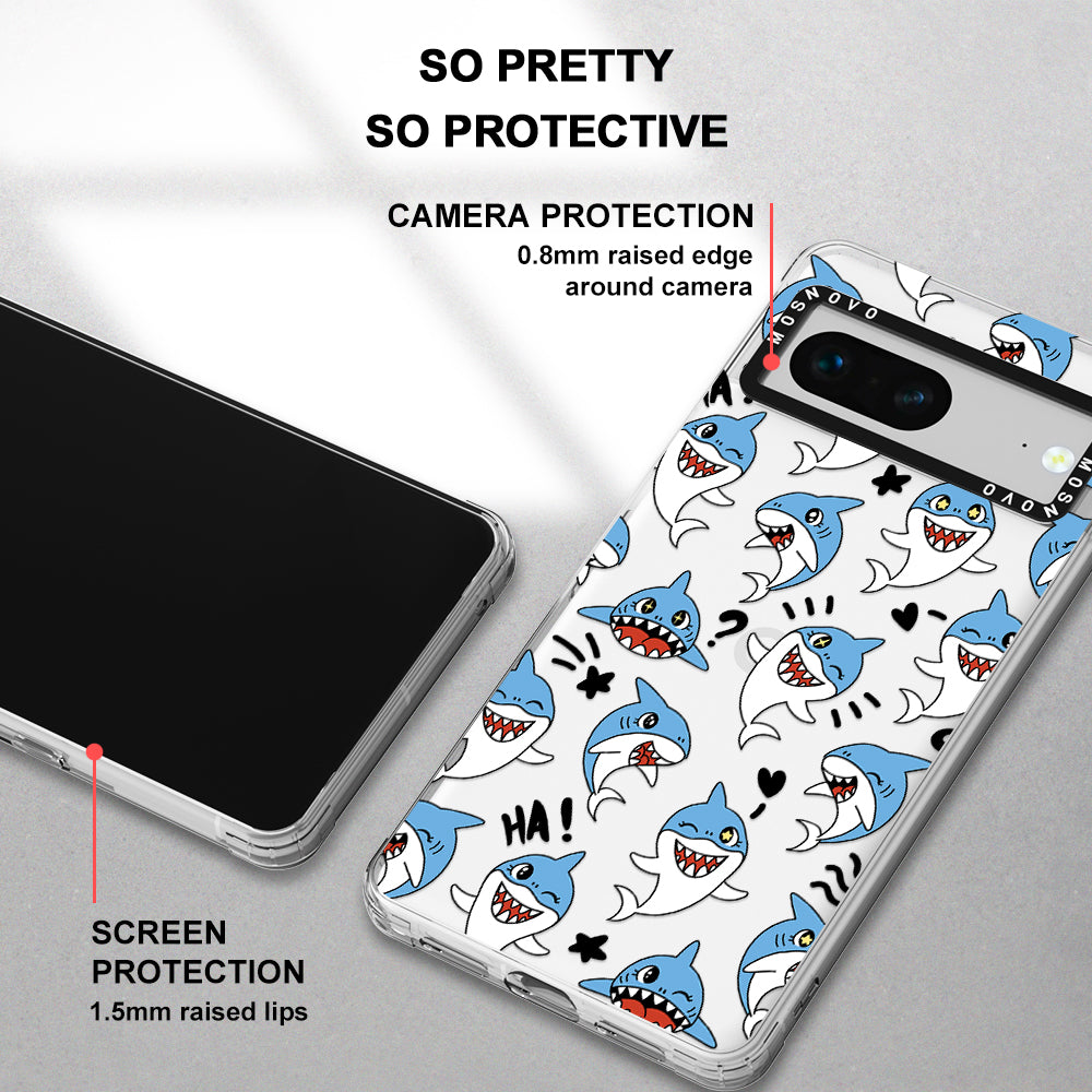 Cute Sharks Phone Case - Google Pixel 7 Case