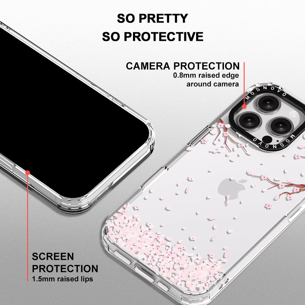 Sakura Phone Case - iPhone 16 Pro Max Case Clear