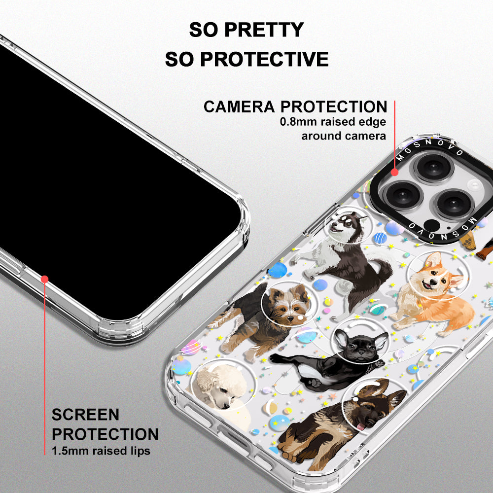 Space Dog Phone Case - iPhone 16 Pro Max Case - MOSNOVO