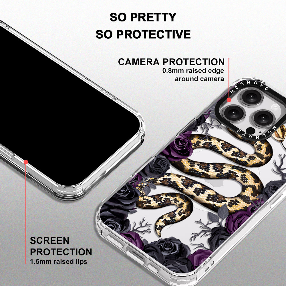 Secret Snake Garden Phone Case - iPhone 16 Pro Max Case - MOSNOVO